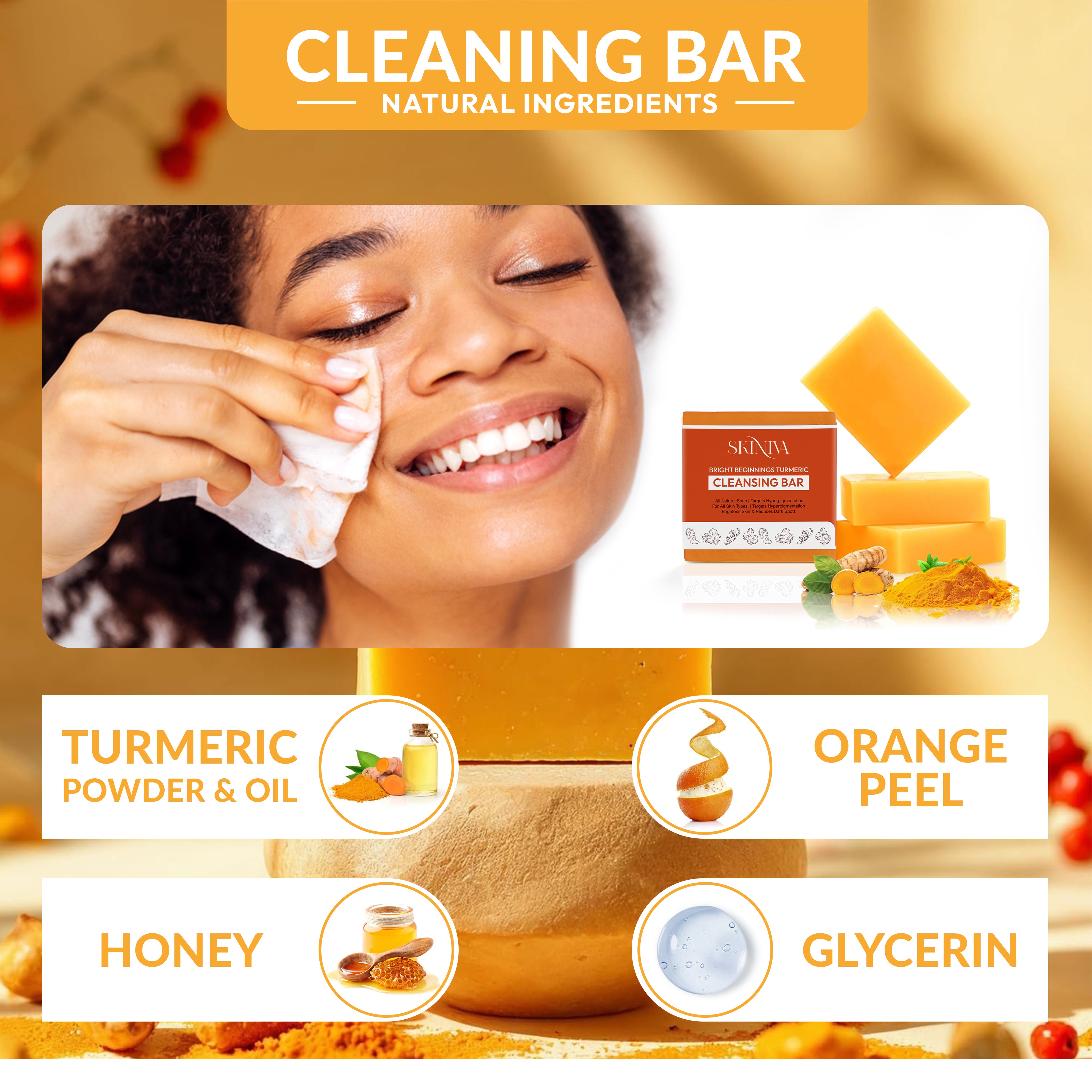 Bright Beginnings Turmeric Cleansing Bar