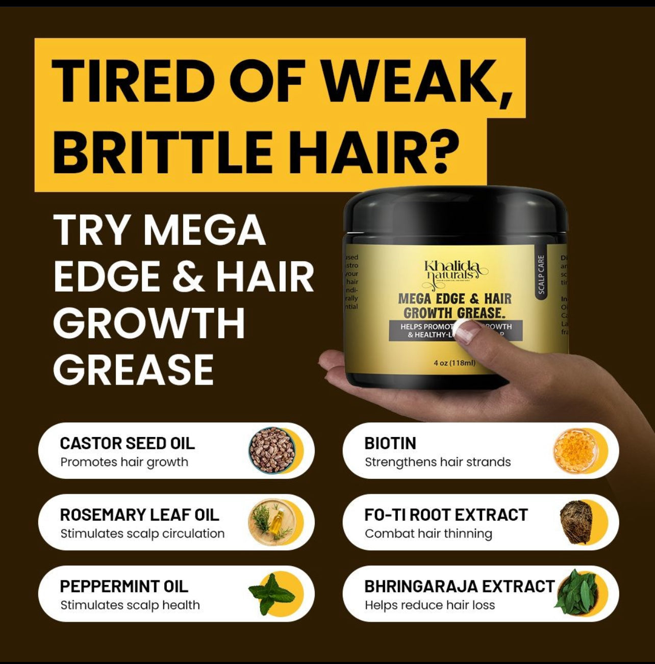 Mega Edge & Hair Growth Grease